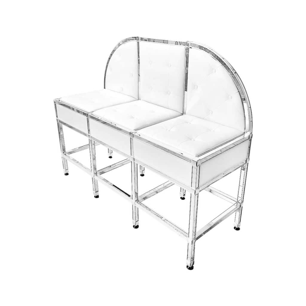 Tufted Leather Bench