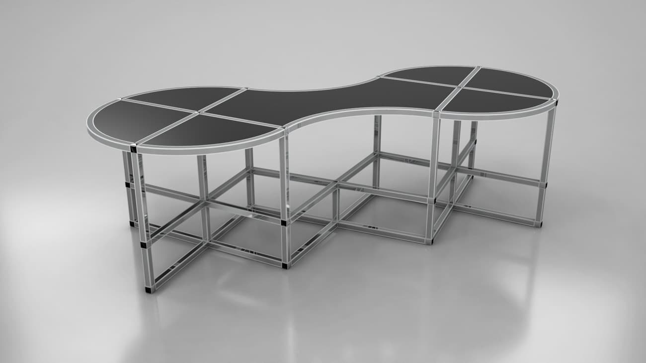 8ft-crazy-8-banquet-black-and-silver