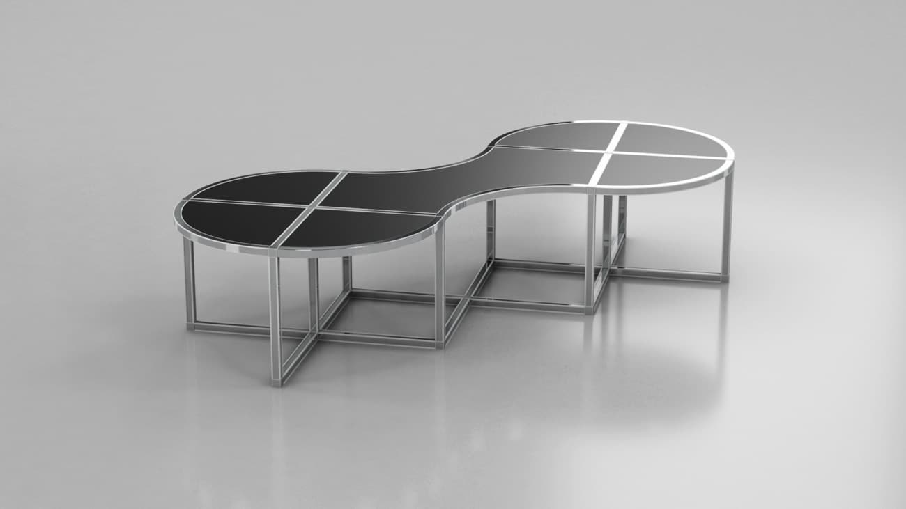 8ft-crazy-8-coffee-table-black-and-silver