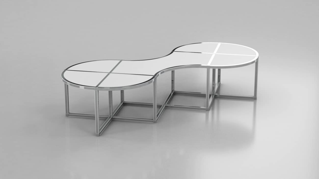 8ft-crazy-8-coffee-table-white-and-silver