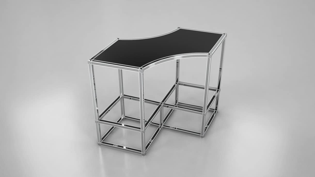 double-arrow-cocktail-table-black-and-silver