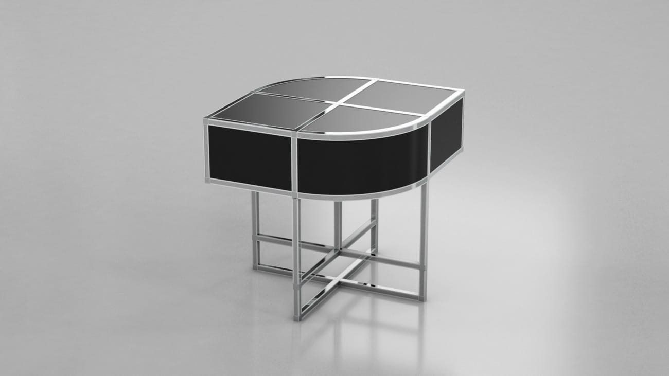 teardrop-cocktail-table-black-and-silver