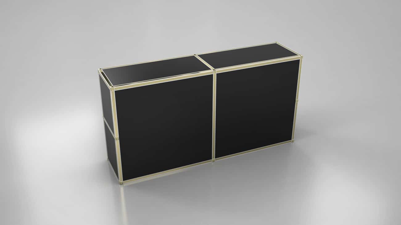 two-panel-bar-black-and-gold