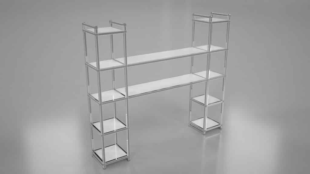 Luxe Shelving Back Bar
