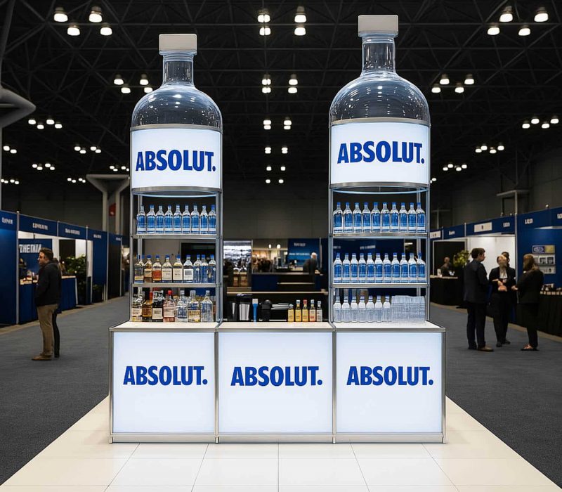 Absolut Liquor Bottle Trade Show Booth