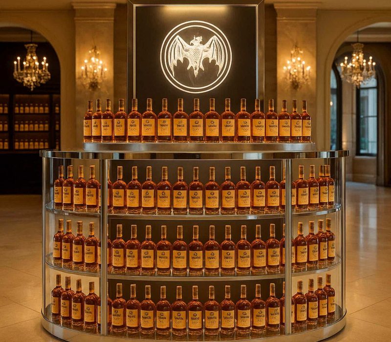 Bacardi Liquor Bottle Display