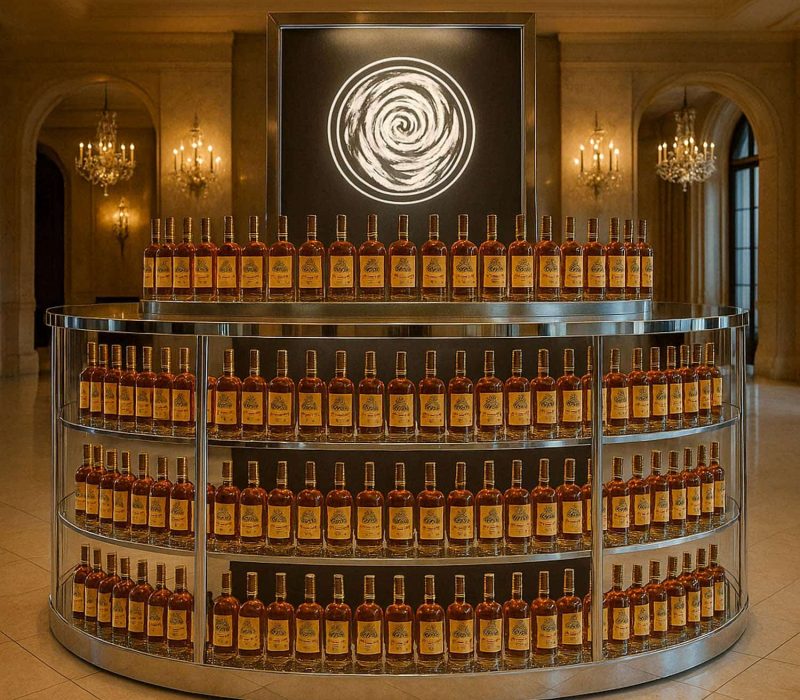 Bacardi Liquor Bottle Display