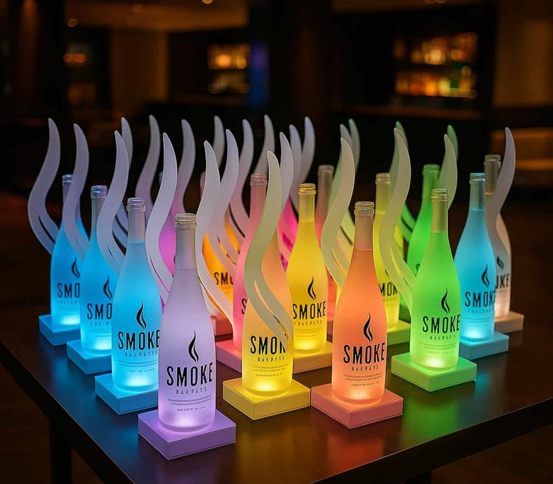 LED Bottle Glorifiers for Smoke