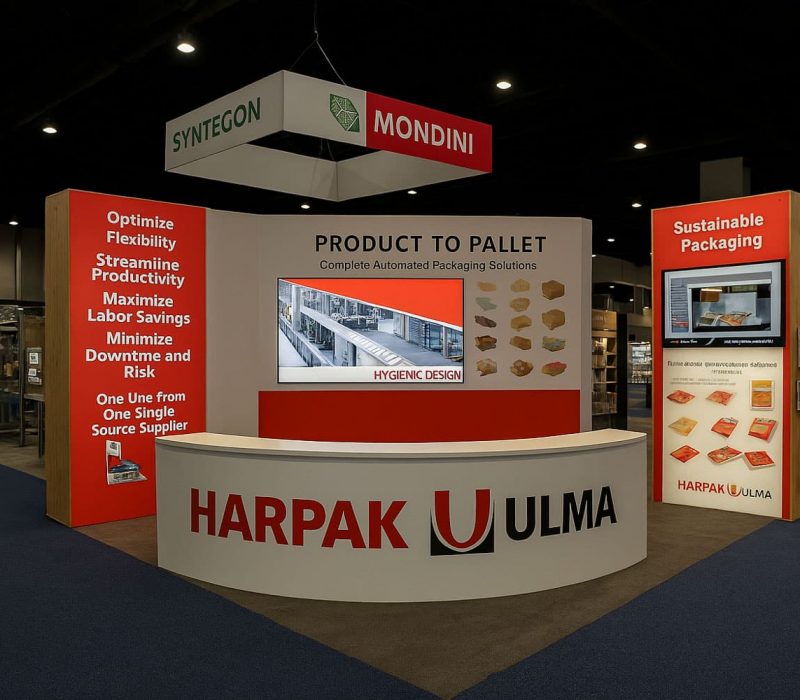 Modern trade show booth ideas featuring experiential marketing design, illuminated branding, modular fabrication, and interactive event environments.