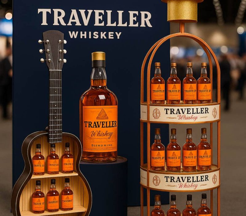 Traveller Whiskey Trade Show Display
