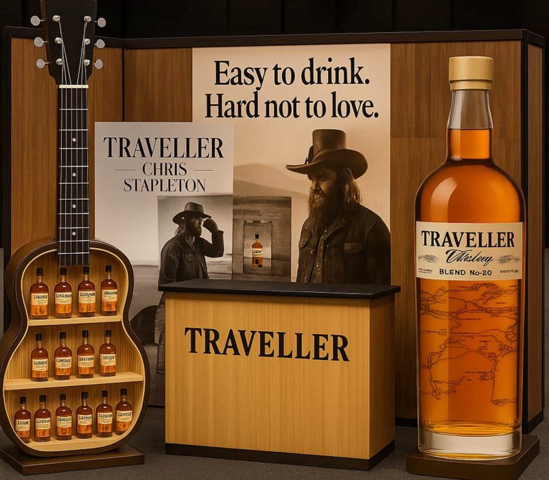 Traveller Whiskey Trade Show Display
