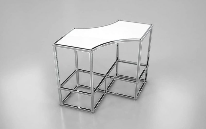 double-arrow-cocktail-table-white-and-silver