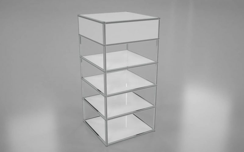 Large Multi Tier Shelving Back Bar
