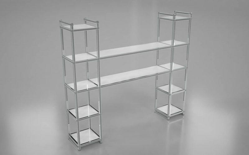 Luxe Shelving Back Bar