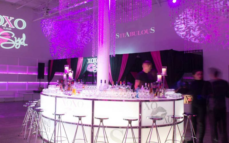 Round Light Up Bar